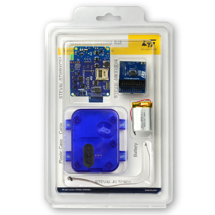 steval-stwinbx1 STMicroelectronics STWIN.box Accelerometer Sensor Evaluation Kit for STEVALSTWINBX1 FP-SNSDATALOG2