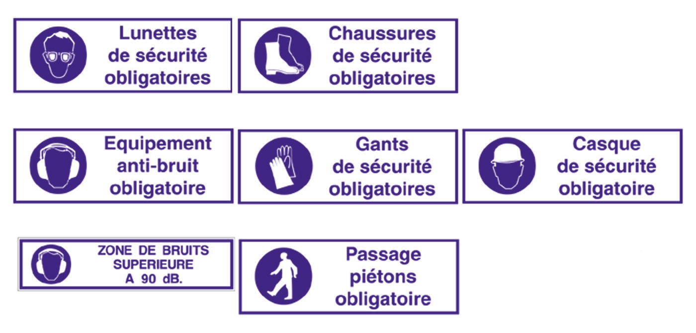 Brady Polyethylene Terephthalate Mandatory Sign Chaussures de sécurité obligatoires Sign With French Text