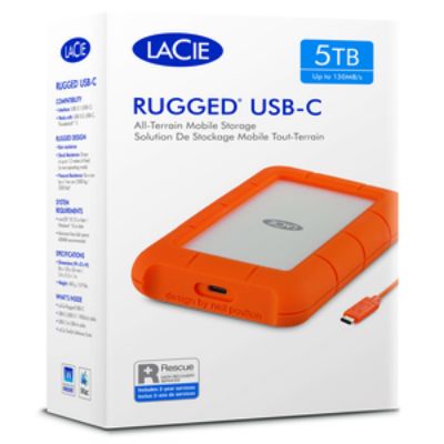 Seagate LACIE RUGGED USB-C 2 TB External Hard Drive