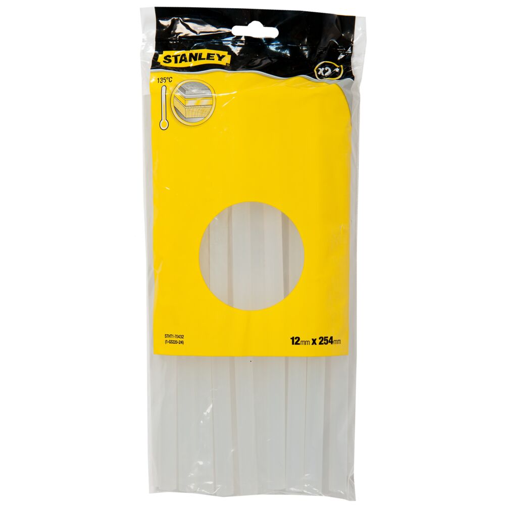 Stanley STANLEY 12mm Transparent Glue Sticks Glue Stick 24