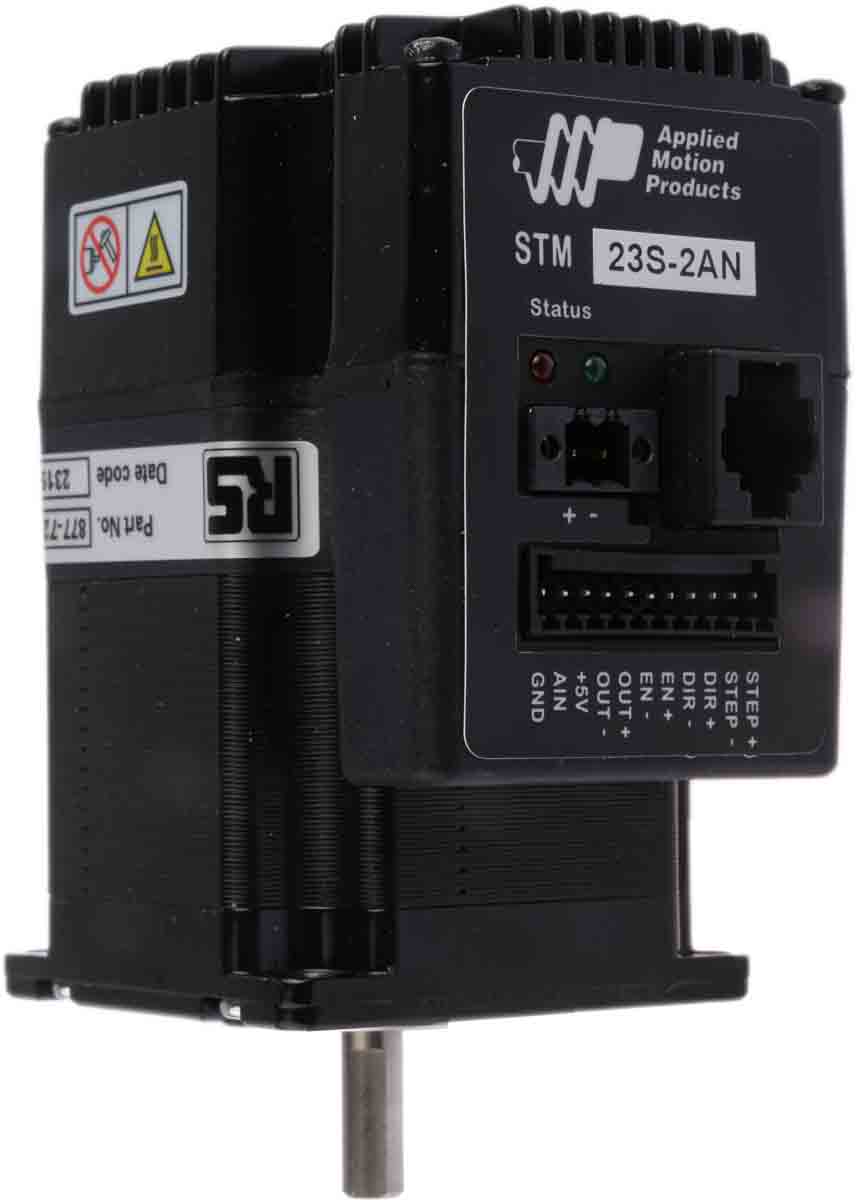Applied Motion Systems STM Series Dual Hybridge Stepper Motor 48V, 0.88Nm Torque, 1.8 °, 23 mm Frame, 6.35 mm Shaft