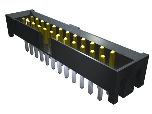 Samtec STMM Series Straight Through Hole PCB Header, 14 Contact(s), 2 mm Pitch, 2 Row, Shrouded