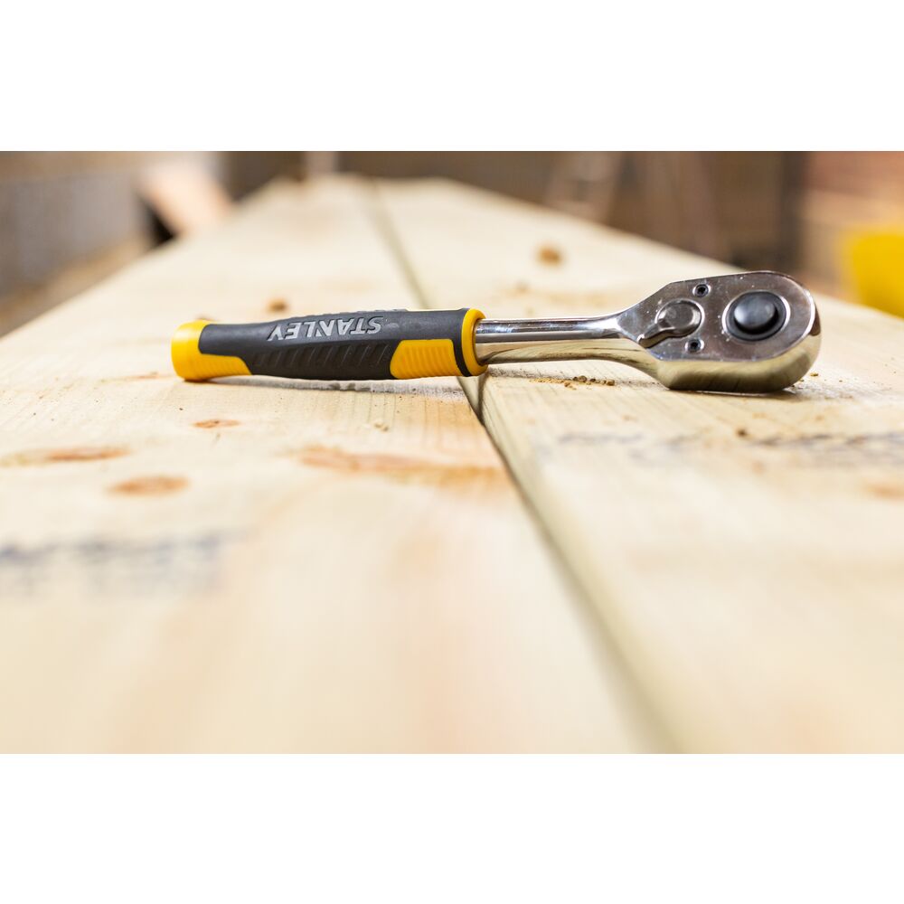 stmt82665-0 Stanley 1/2 in Socket Wrench with Straight Handle, 30 cm Overall