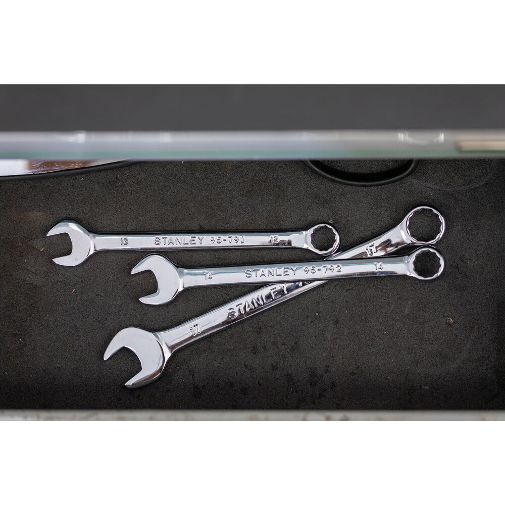 stmt82842-0 Stanley 7-Piece Spanner Set, 13, 19, 17, 14, 10, 12, 8, Chrome Vanadium Steel