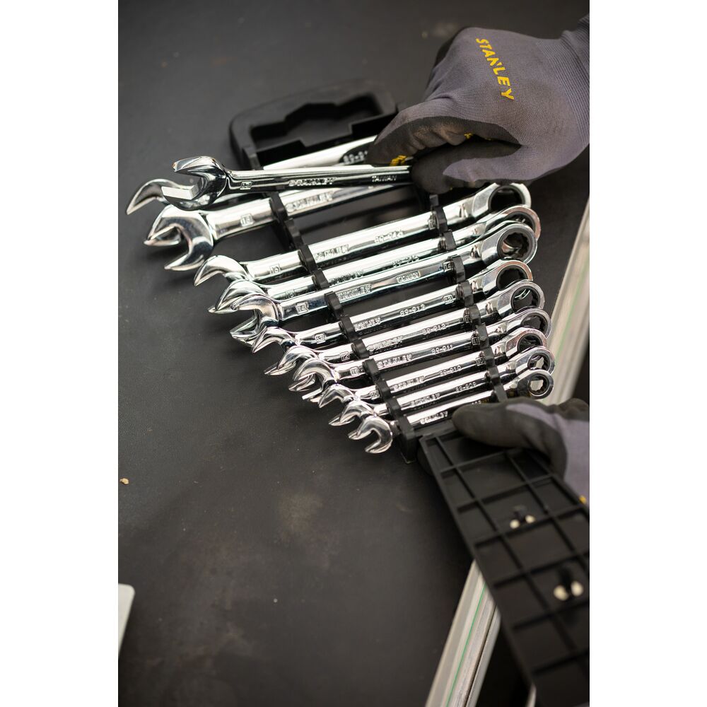 stmt82847-0 Stanley 12-Piece Spanner Set, Chrome Vanadium Steel