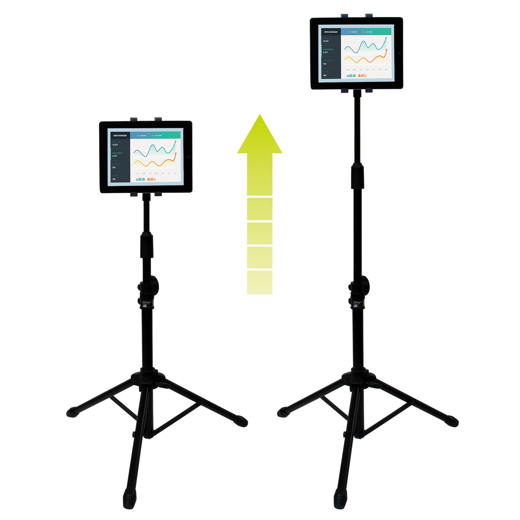 stndtblt1a5t StarTech.com Tablet Stand Tablet Tripod Stand for use with 6.5 in to 7.8 in Tablets