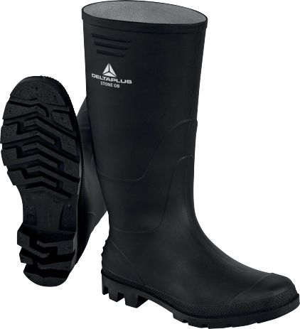 Delta Plus STONE OB FO Black Unisex Safety Footwear 8, EU 42 CE EN ISO 20347