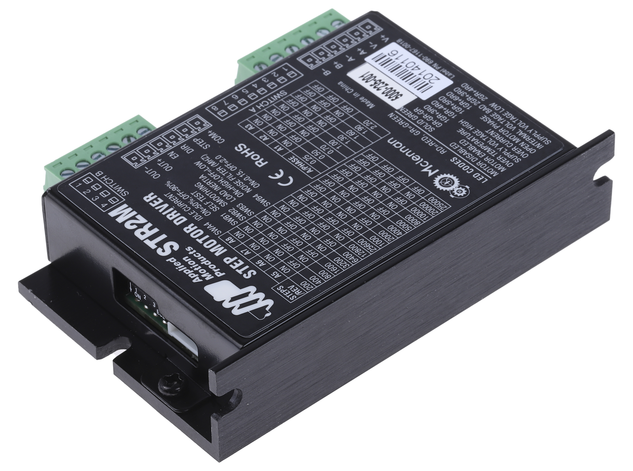 str-2m Applied Motion Systems Stepper Motor Controller, 48V dc, 0.3A, 2.2 A, Amplifier Function