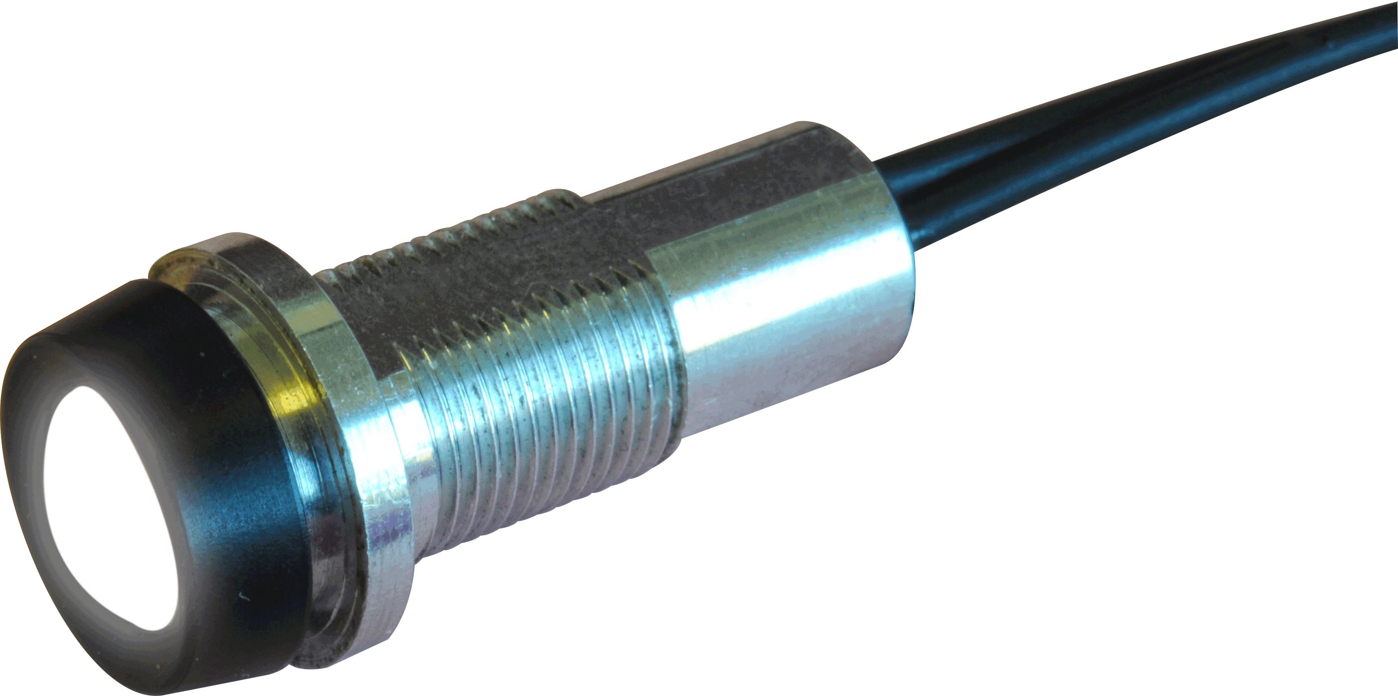 Oxley STR/LH/10 Series Series, White Indicator, Flying Lead Termination, IP68, 10 mm