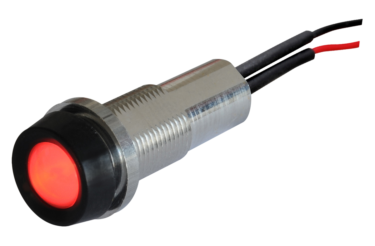 Oxley Red Panel Mount Indicator, IP68