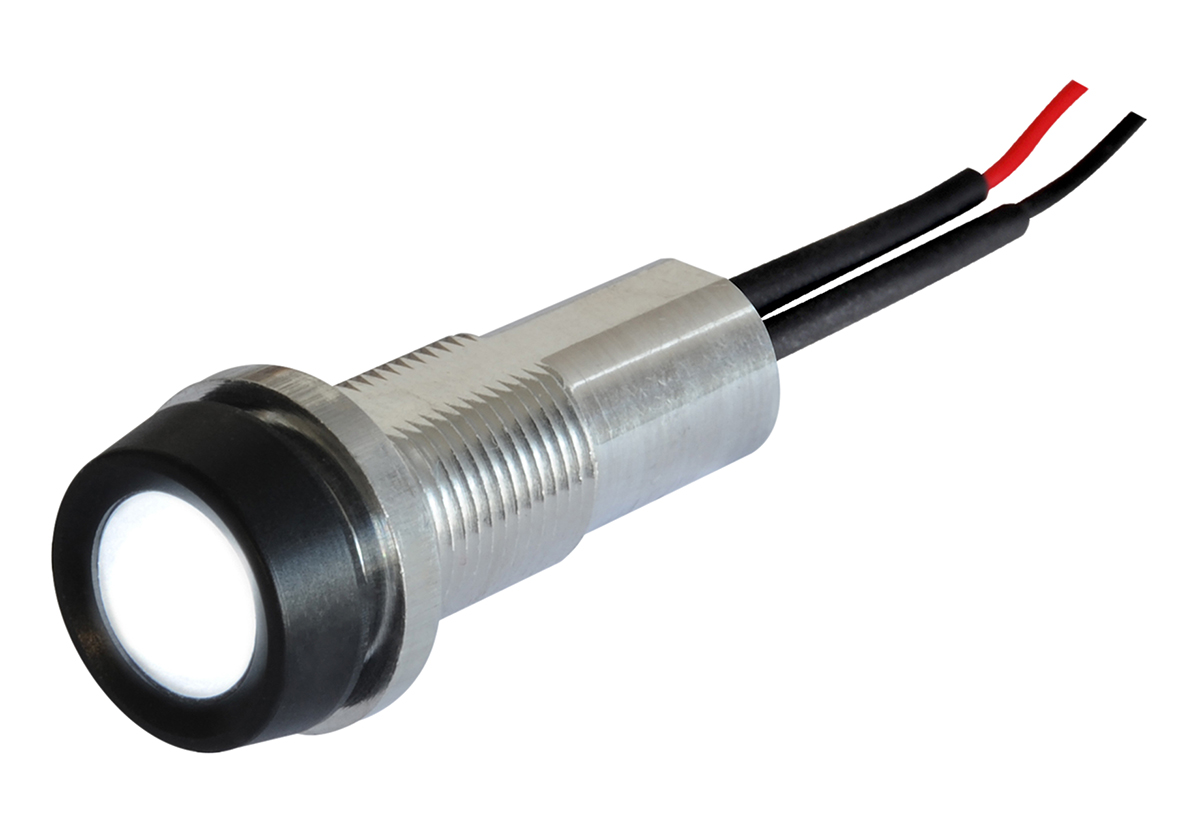 Oxley White Panel Mount Indicator, IP68