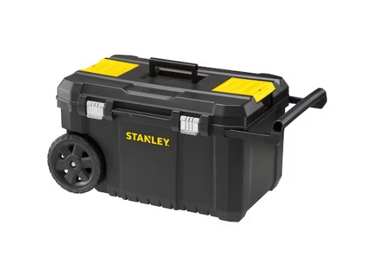 Stanley Wheeled Tool Chest, Plastic, Metal