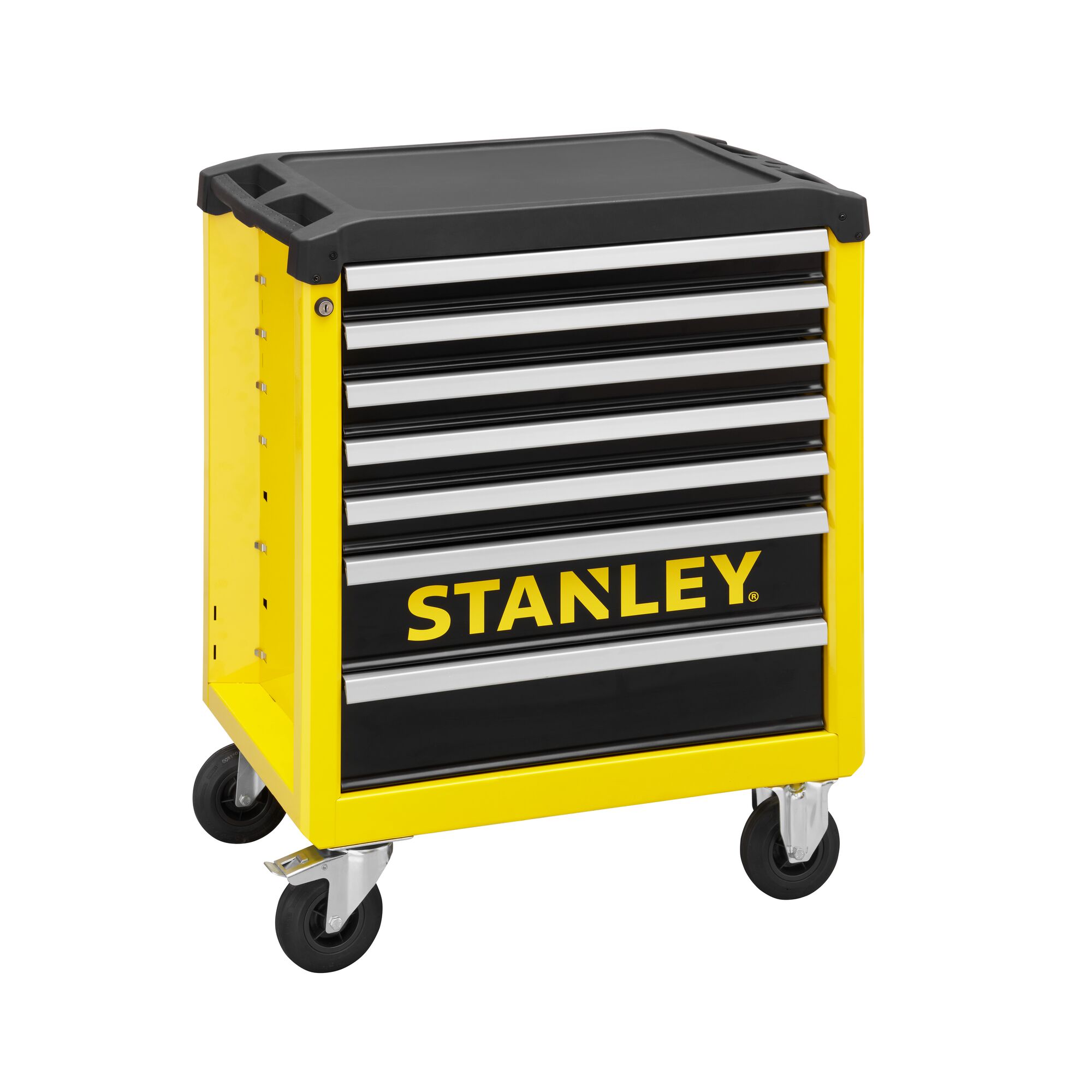 Stanley 7 Drawer Wheeled Roller Cabinet, Reinforced Polypropylene, Metal