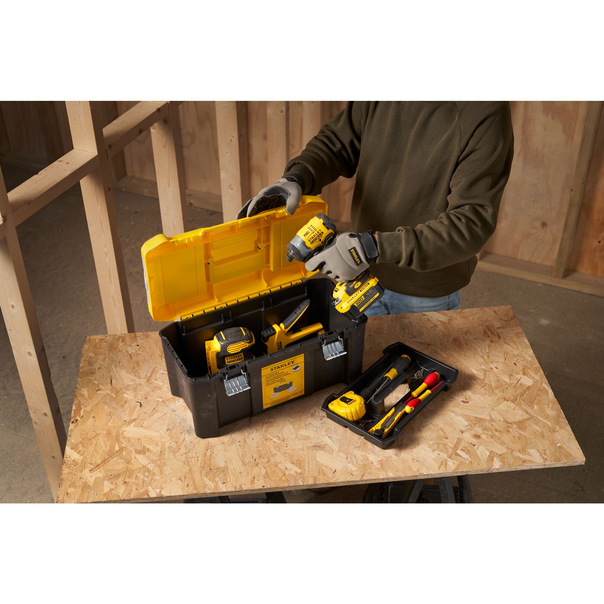 stst75787-1 Stanley Polypropylene Tool Box 248 mm 485 mm 251mm