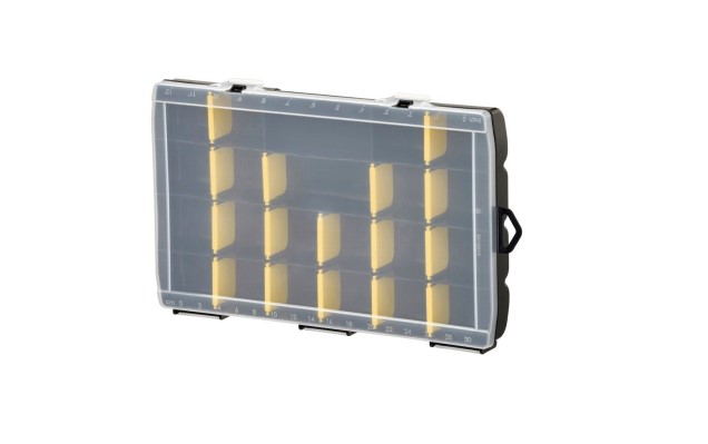 Stanley Transparent Polypropylene Storage Box, 35.7 cm x 4.8cm x 35.5 cm