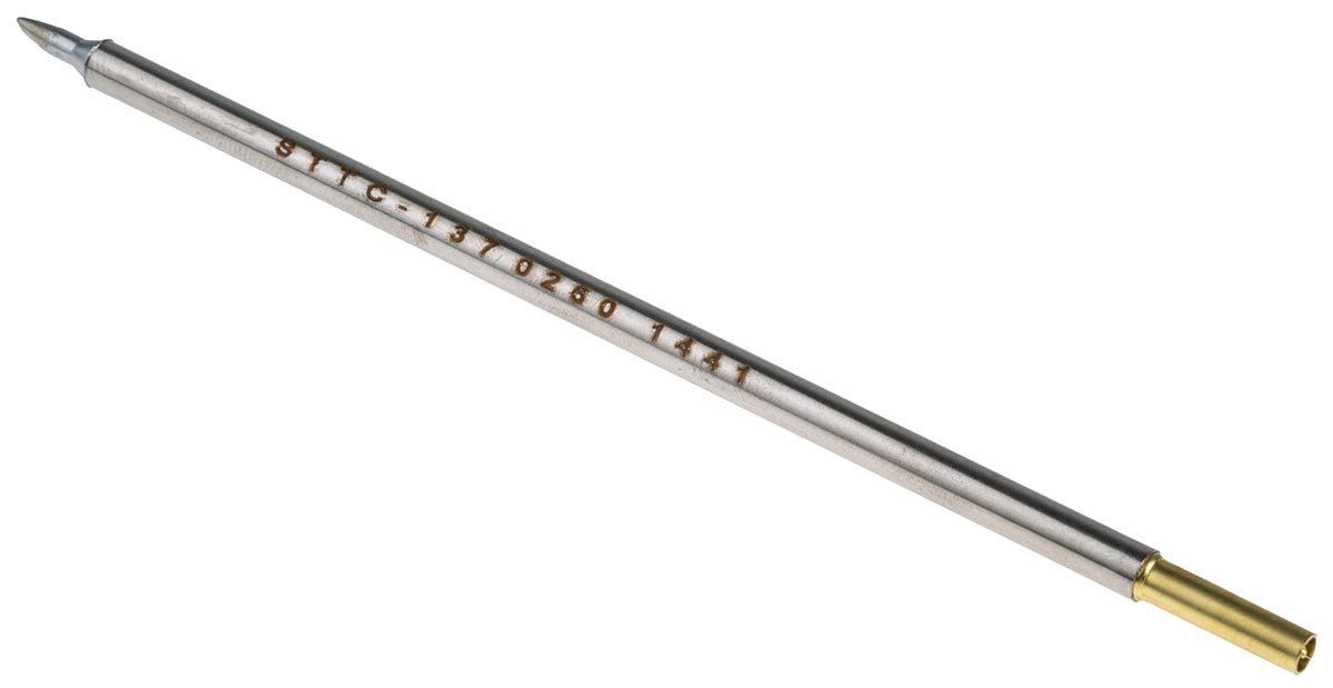 Metcal STTC 1.78 mm Chisel 9.9 mm Soldering Iron Tip for use with MX-500 and MX-5000 Systems, MX-RM3E and MX-H1-AV