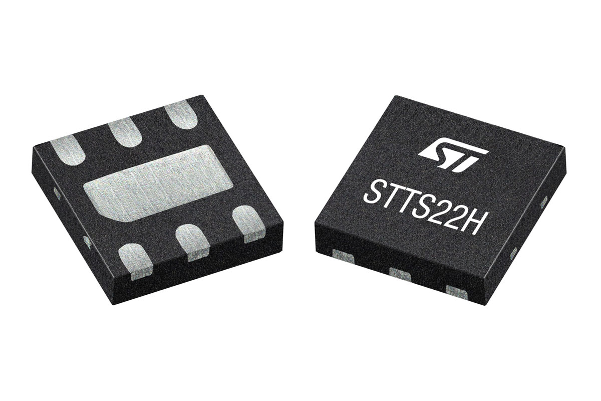 STMicroelectronics MCP9701 Series, Digital Output Temperature Sensor, Surface Mount, I2C, 0.5 °C, 6-Pin UDFN
