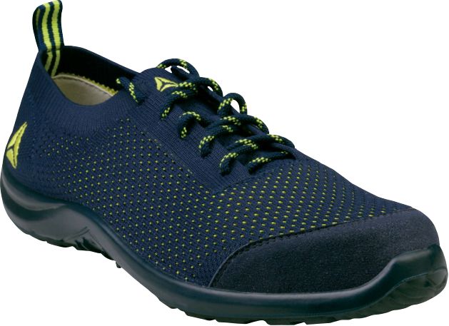 Delta Plus SUMMER S1P SRC Unisex Blue, Yellow Stainless Steel Work Shoes, UK 10.5, EU 45