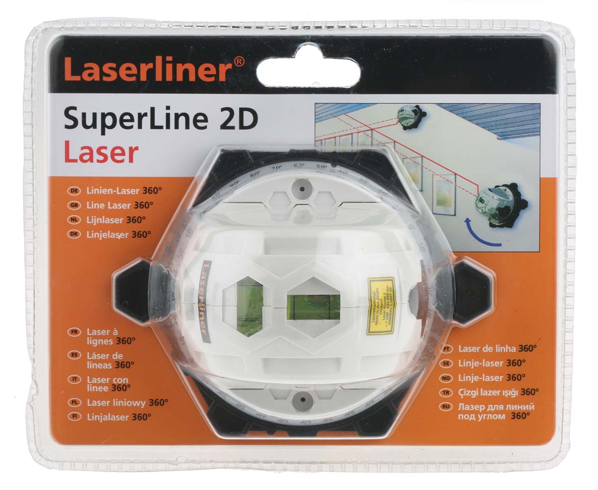 superline-2d Laserliner SuperLine 2D 650 nm Laser Colour Red Laser Level, 2