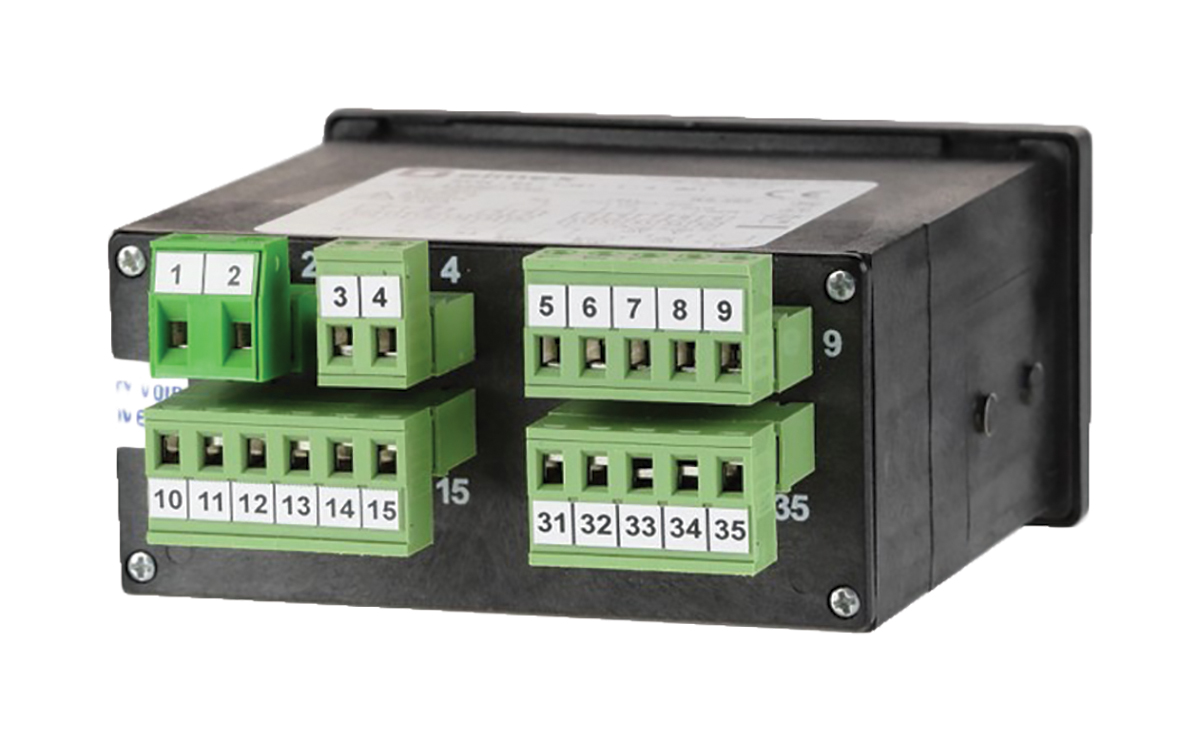 sur-94-1j21-1-4-001 Simex SUR-94 LED Digital Panel Multifunction Meter for Current, Voltage, Temperature,  43 mm  x 90.5 mm