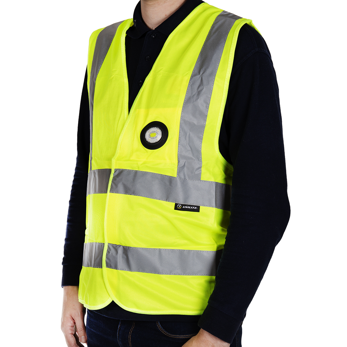 Unilite Orange, Yellow Hi Vis Vest, XL