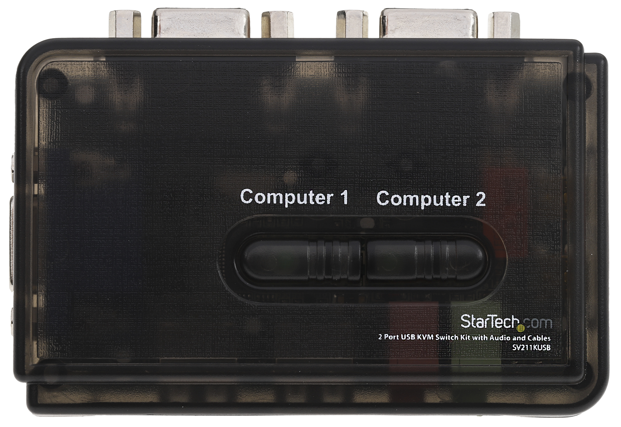StarTech.com 2 Port 1 Displays USB VGA KVM Switch 3.5 mm Stereo 2048 x 1536 pixel Maximum Resolution
