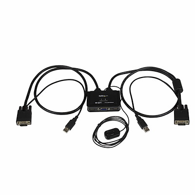 StarTech.com 2 Port USB VGA, USB KVM Switch 2048 x 1536 pixel Maximum Resolution