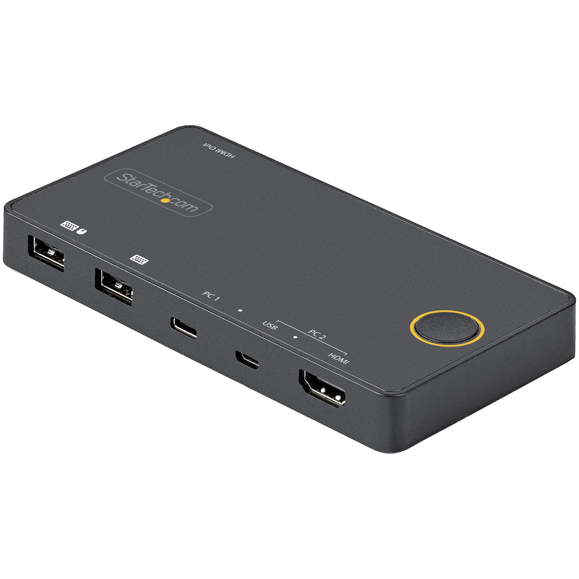 StarTech.com 2 Port 1 Displays USB HDMI, DisplayPort KVM Switch HDMI 3840 x 2160 pixel Maximum Resolution