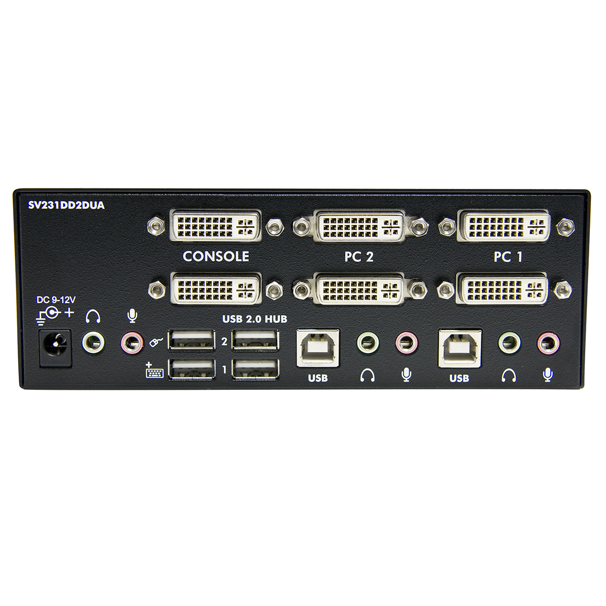 sv231dd2dua StarTech.com 2 Port 2 Displays USB DVI KVM Switch 3.5 mm Stereo 1920 x 1200 pixel Maximum Resolution
