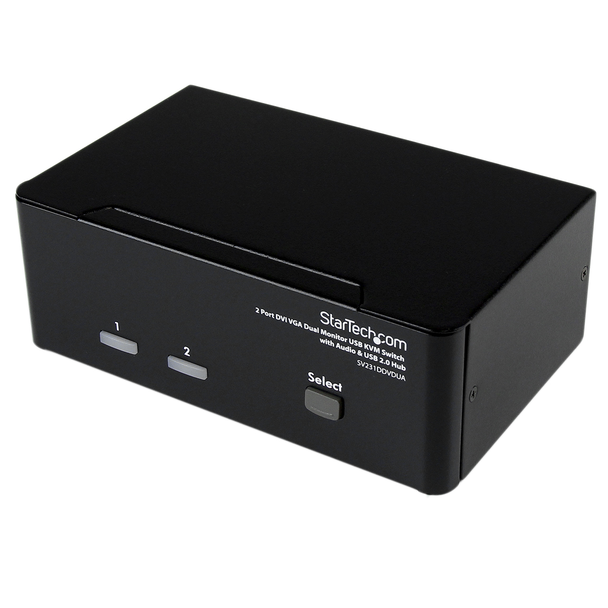 StarTech.com 2 Port 2 Displays USB DVI KVM Switch 3.5 mm Stereo 1920 x 1200 pixel Maximum Resolution