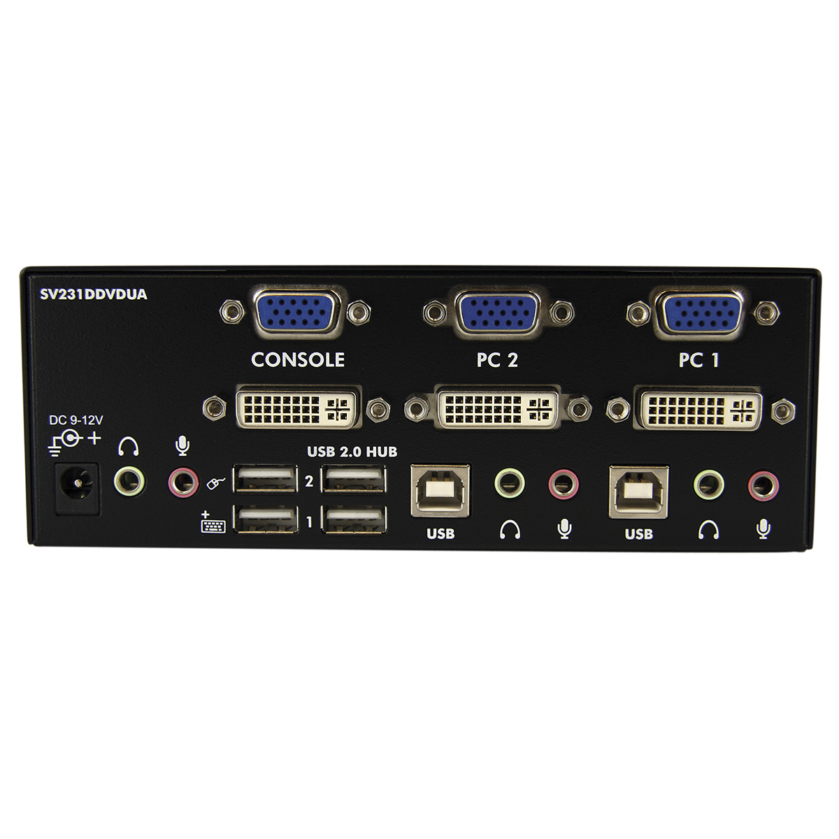 sv231ddvdua StarTech.com 2 Port 2 Displays USB DVI KVM Switch 3.5 mm Stereo 1920 x 1200 pixel Maximum Resolution