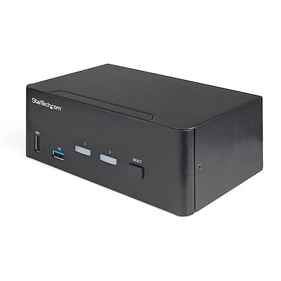 StarTech.com 2 Port 2 Displays USB HDMI KVM Switch 3.5 mm Stereo 3840 x 2160 pixel Maximum Resolution
