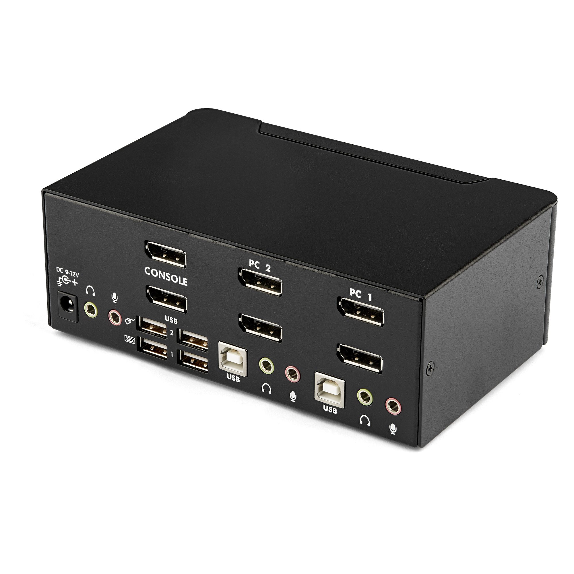 sv231dpddua2 StarTech.com 2 Port 2 Displays USB DisplayPort KVM Switch 3.5 mm Stereo 3840 x 2160 pixel Maximum Resolution