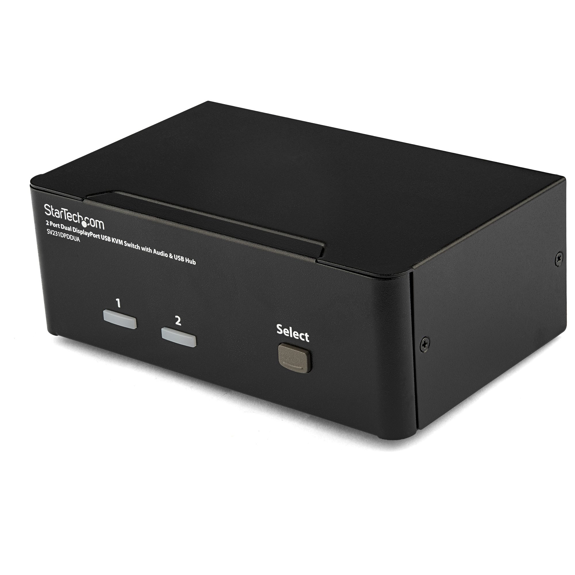 sv231dpddua StarTech.com 2 Port 2 Displays USB DisplayPort KVM Switch 3.5 mm Stereo 2560 x 1600 pixel Maximum Resolution