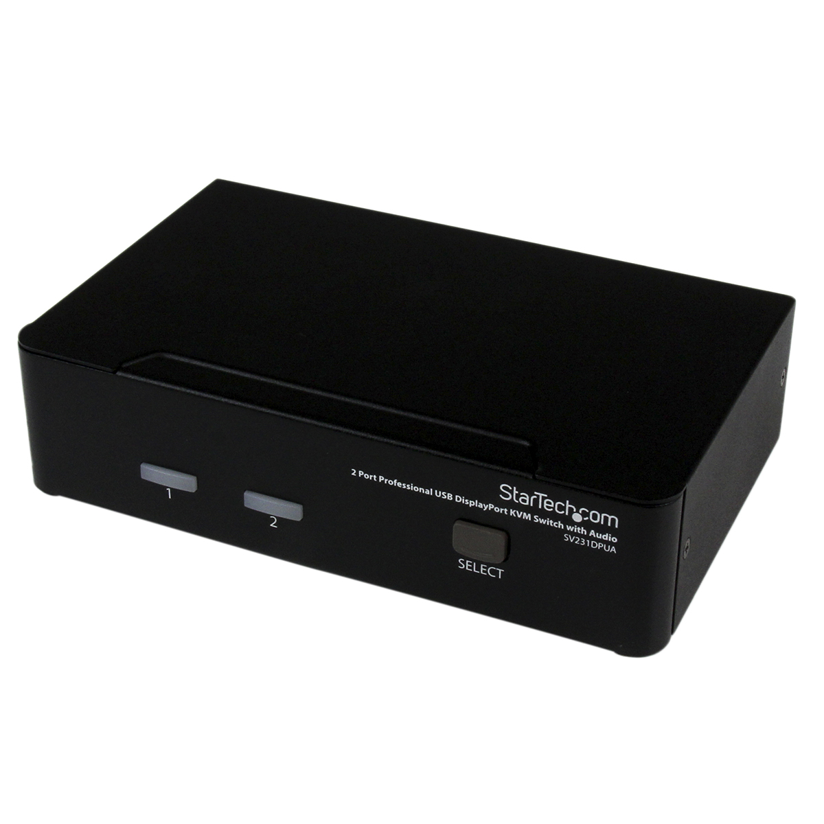 StarTech.com 2 Port 1 Displays USB DisplayPort KVM Switch 3.5 mm Stereo 3840 x 2400 pixel Maximum Resolution