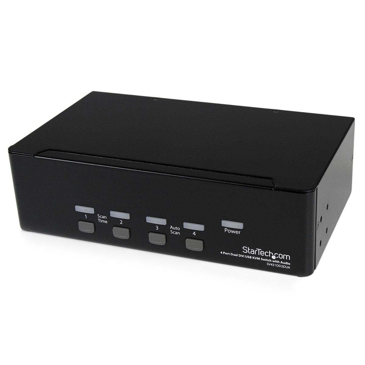 StarTech.com 4 Port 2 Displays USB DVI KVM Switch 3.5 mm Stereo 1920 x 1200 pixel Maximum Resolution