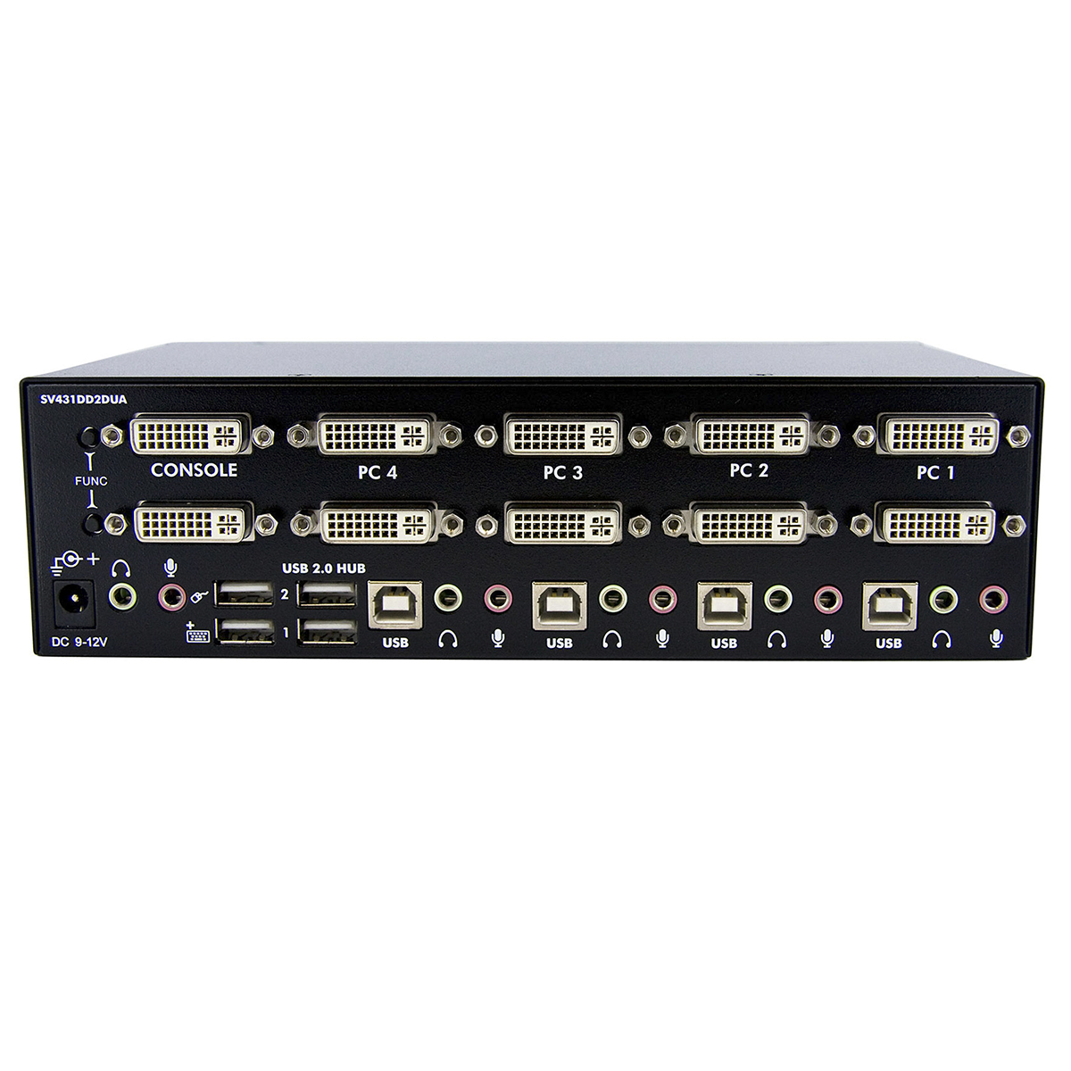 sv431dd2dua StarTech.com 4 Port 2 Displays USB DVI KVM Switch 3.5 mm Stereo 1920 x 1200 pixel Maximum Resolution