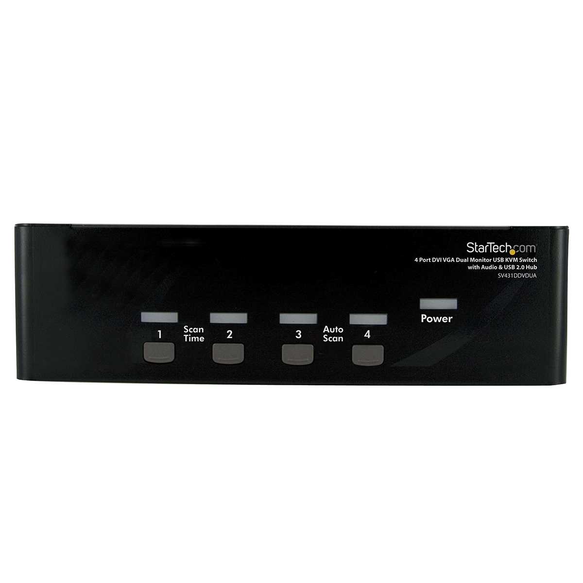 StarTech.com 4 Port 2 Displays USB DVI KVM Switch 3.5 mm Stereo 1920 x 1440 pixel Maximum Resolution
