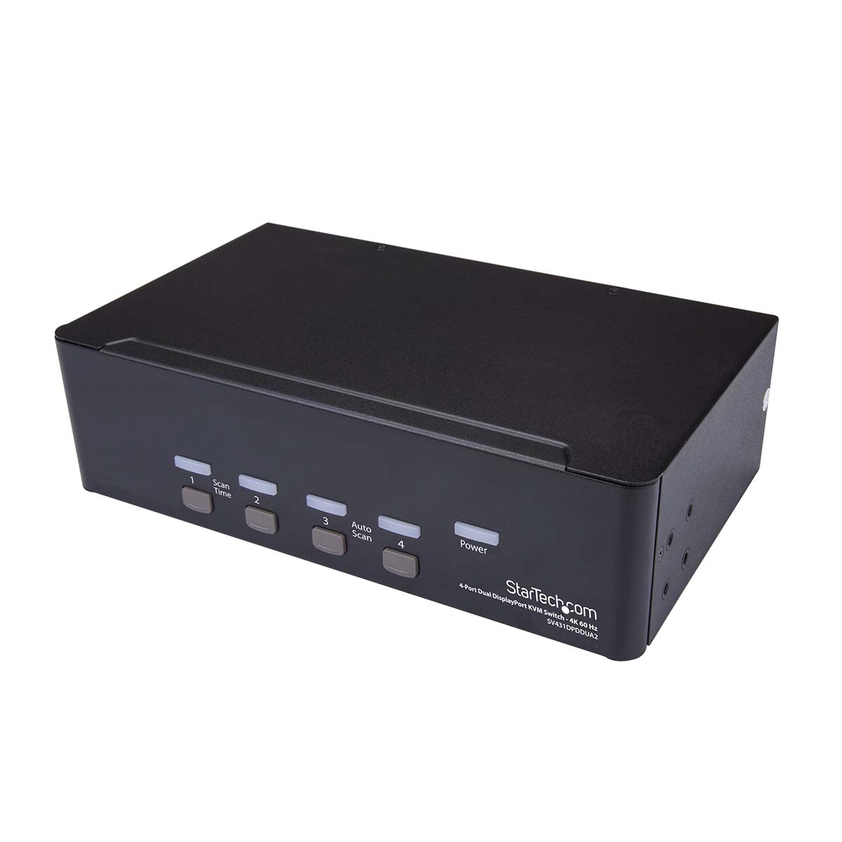 StarTech.com 4 Port 2 Displays USB DisplayPort KVM Switch 3.5 mm Stereo 3840 x 2160 pixel Maximum Resolution