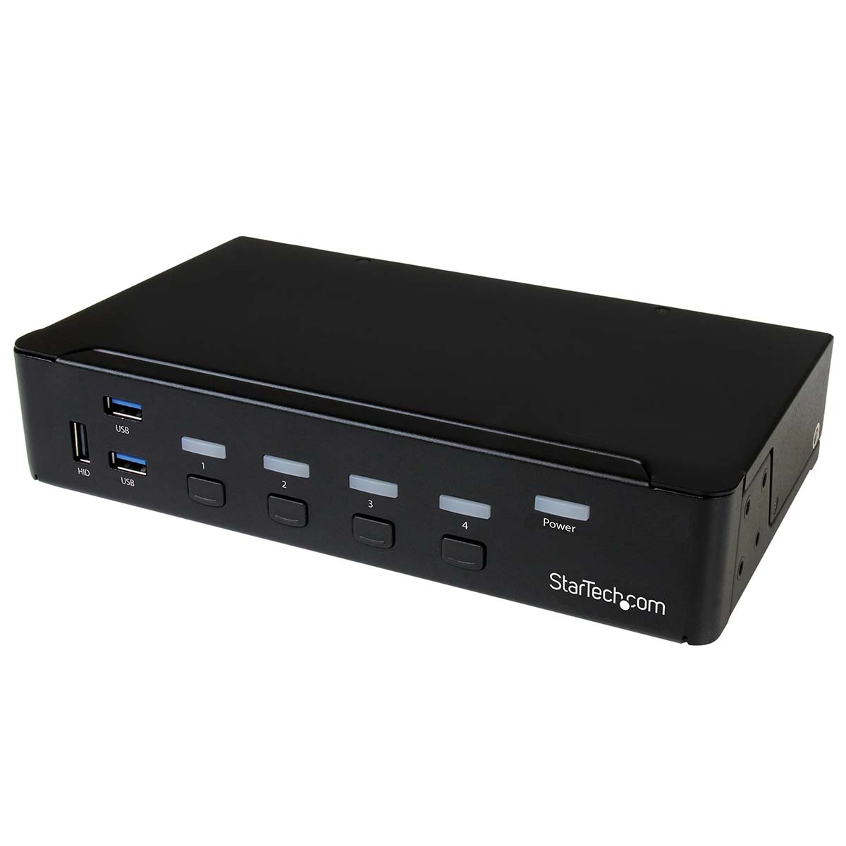 StarTech.com 4 Port 1 Displays USB DisplayPort KVM Switch 3.5 mm Stereo 3840 x 2160 pixel Maximum Resolution