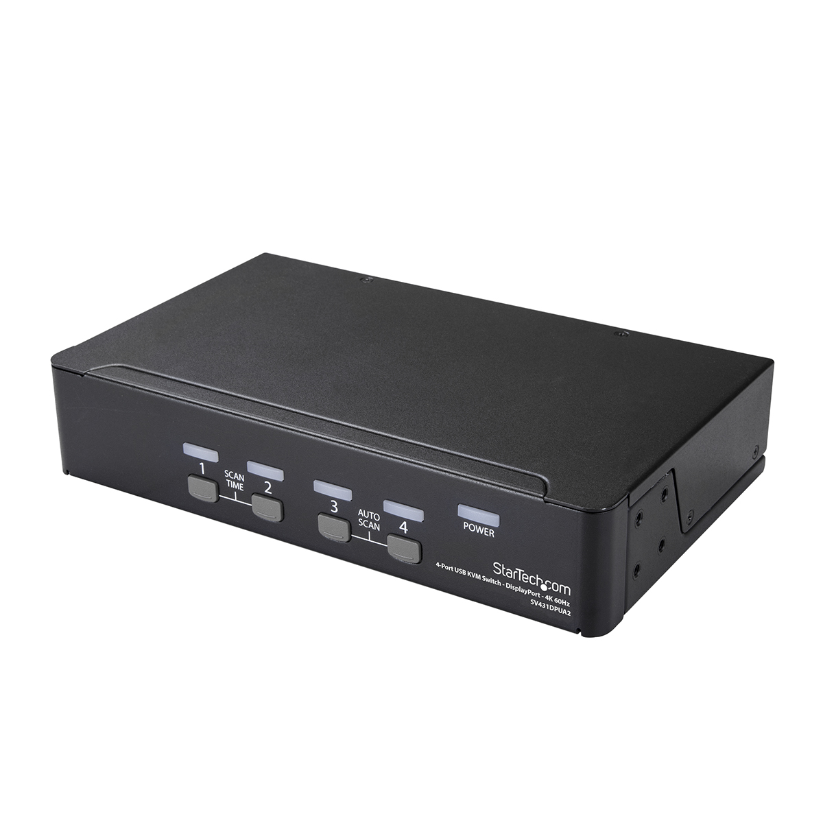 StarTech.com 4 Port 1 Displays USB DisplayPort KVM Switch 3.5 mm Stereo 3840 x 2160 pixel Maximum Resolution