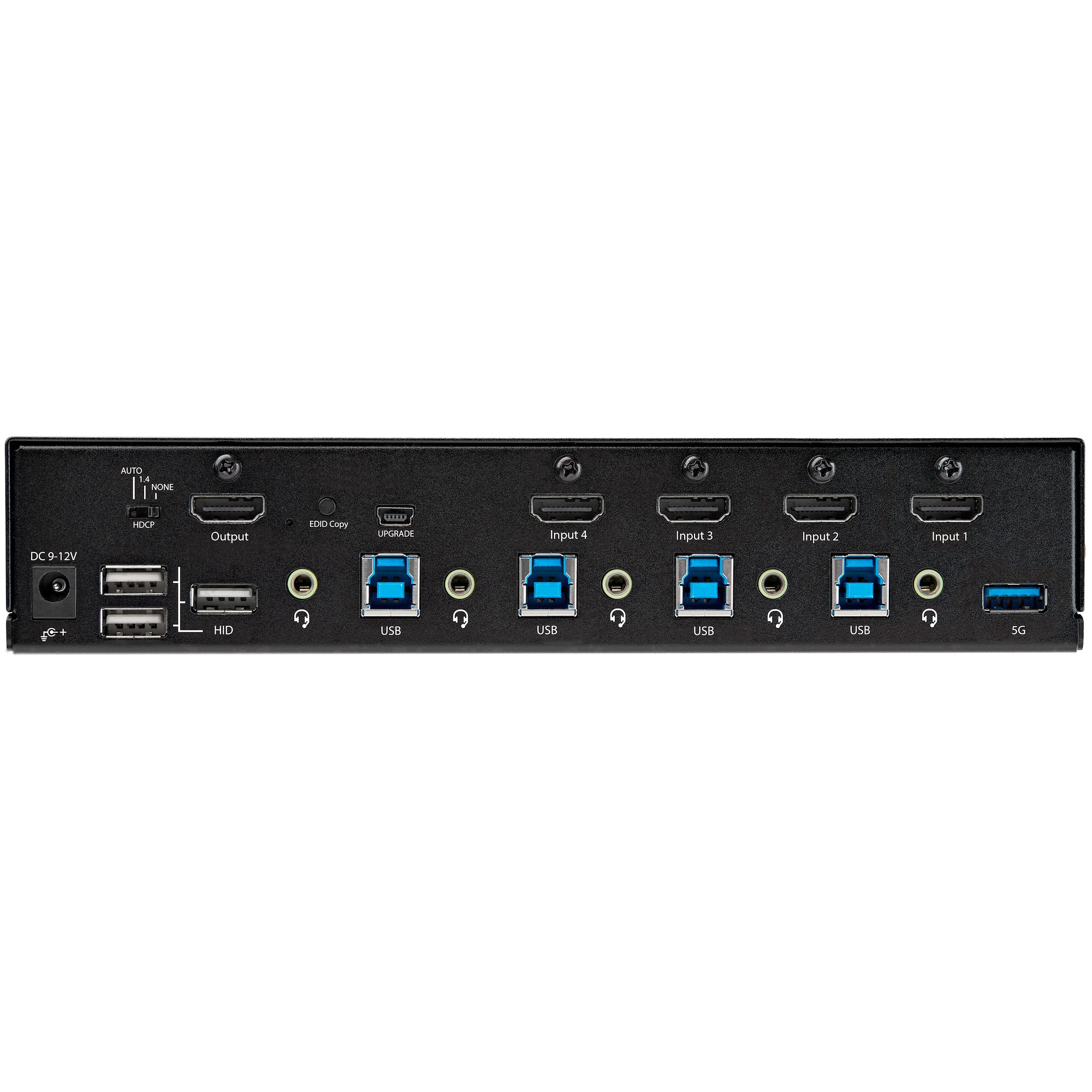 sv431hu34k6 StarTech.com 4 Port 1 Displays USB HDMI KVM Switch 3.5 mm Stereo 3840 x 2160 pixel Maximum Resolution