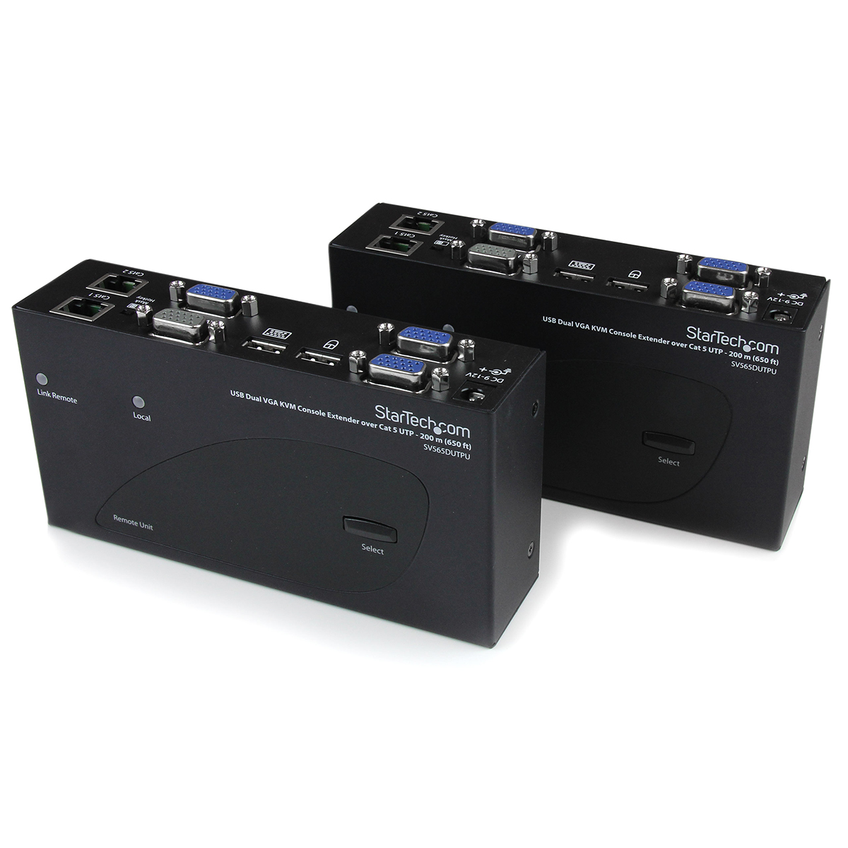 StarTech.com Dual Monitor USB Extender Pair VGA over Catx KVM Extender 200 m