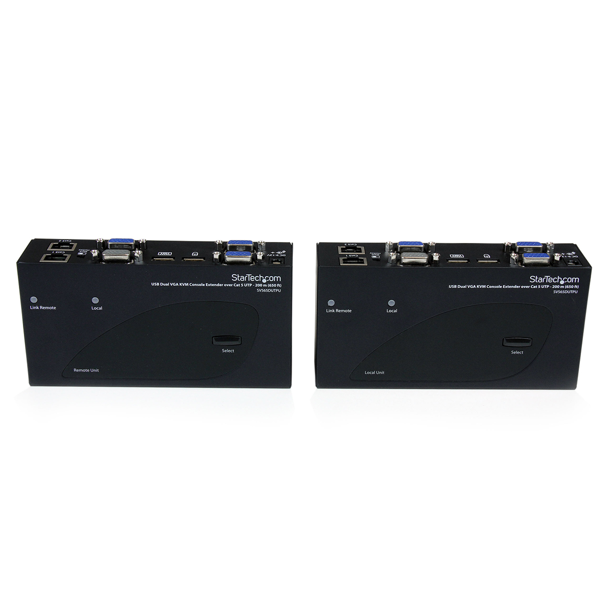 sv565dutpu StarTech.com Dual Monitor USB Extender Pair VGA over Catx KVM Extender 200 m