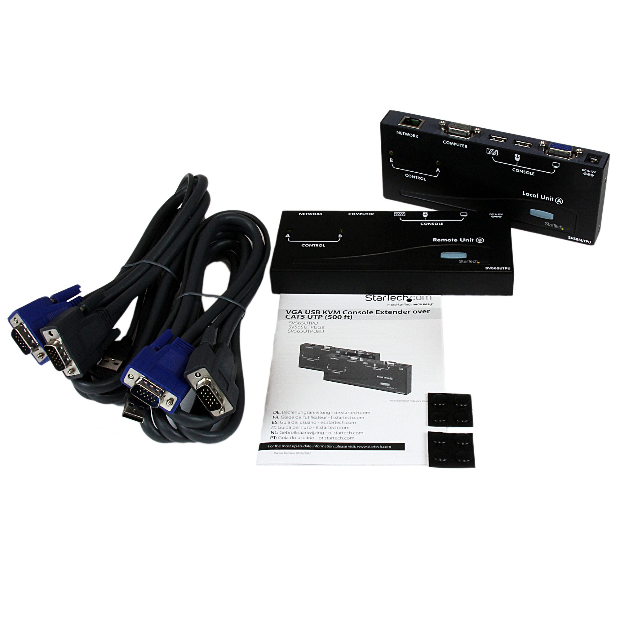 sv565utpugb StarTech.com 1 USB Extender Pair VGA over Catx KVM Extender 150 m