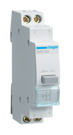 Hager Push Button Circuit Trip for use with Modular Devices