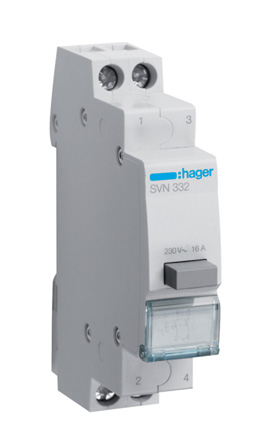 Hager Push Button Circuit Trip for use with Modular Devices