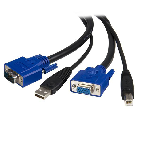 StarTech.com Male USB Type A to Male/Female VGA, USB B KVM Cable