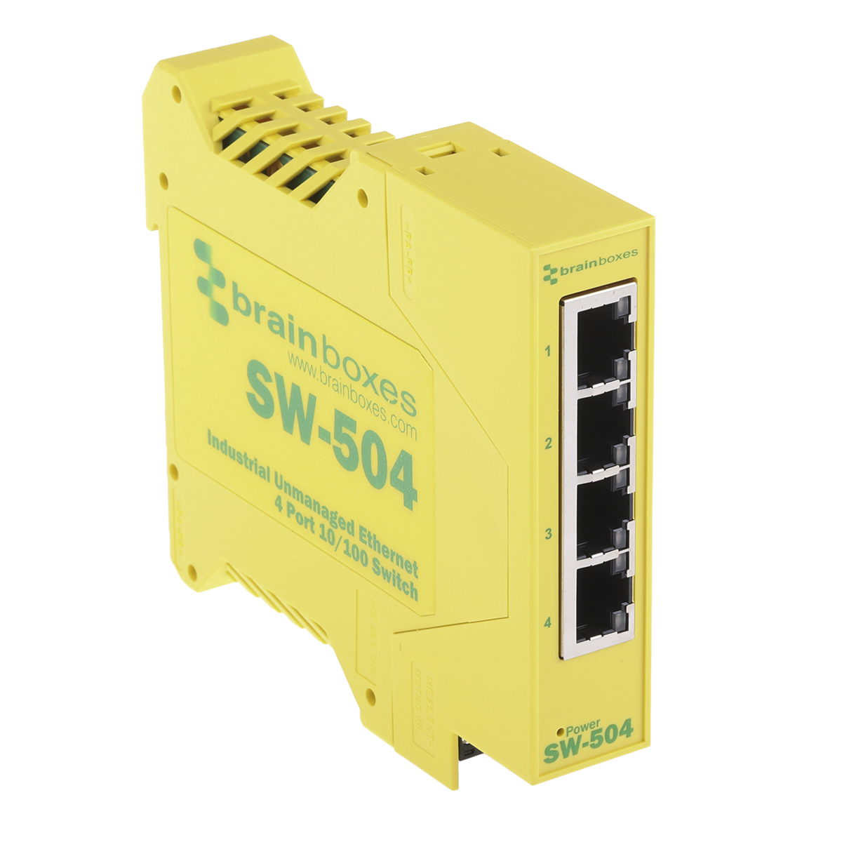 Brainboxes Unmanaged 4 Port Ethernet Switch