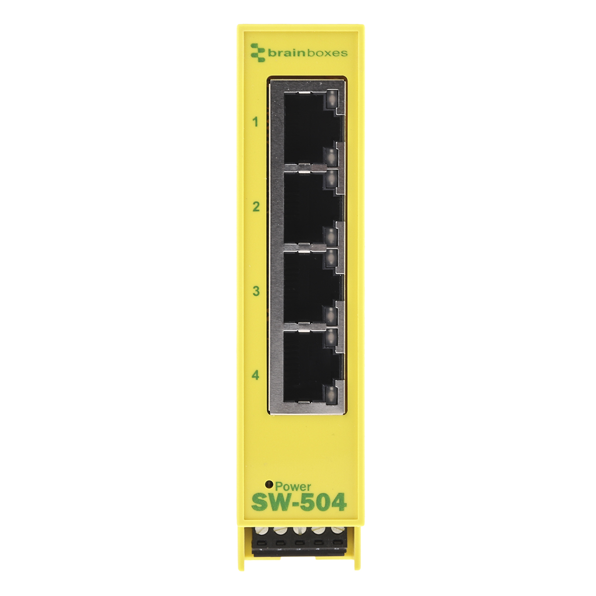 sw-504 Brainboxes Unmanaged 4 Port Ethernet Switch